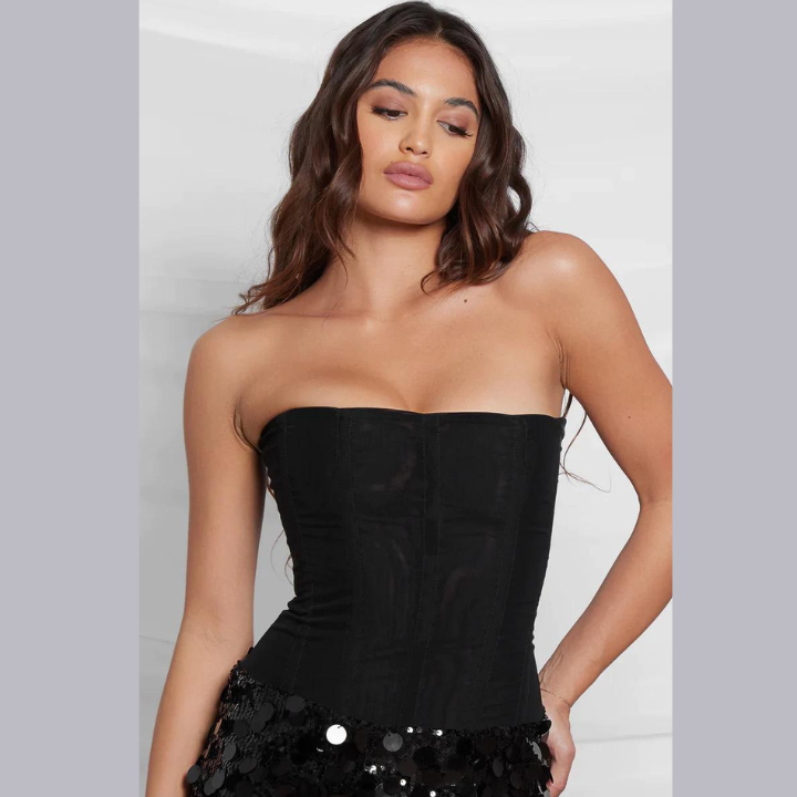 VELANTE™ CHIFFON CORSET TOP