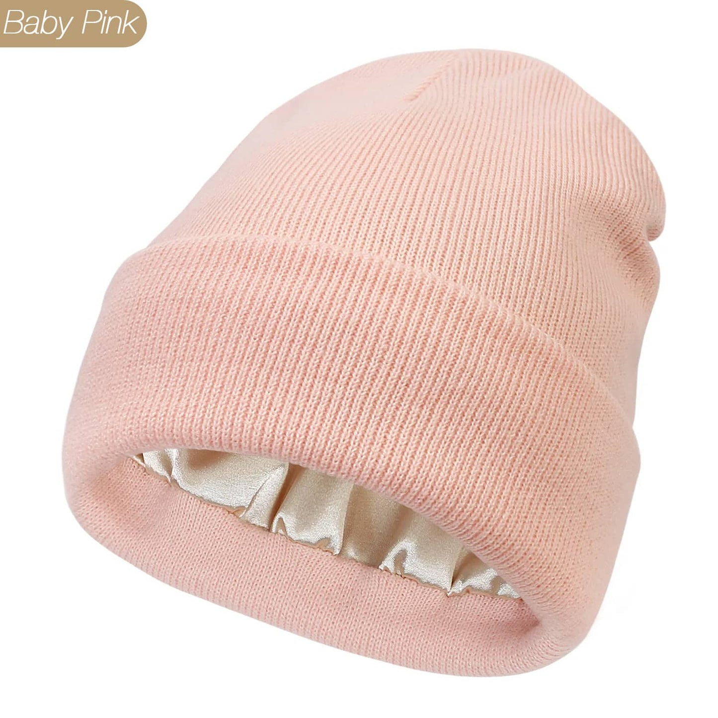 Protect your hair with our silky satin lined beanie winter