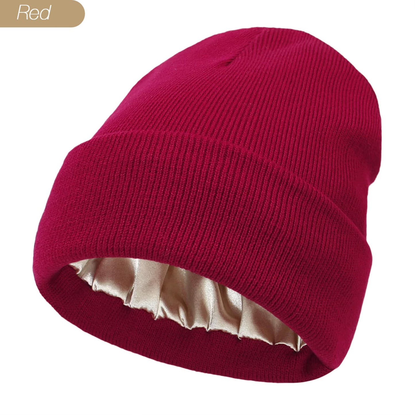 Protect your hair with our silky satin lined beanie winter