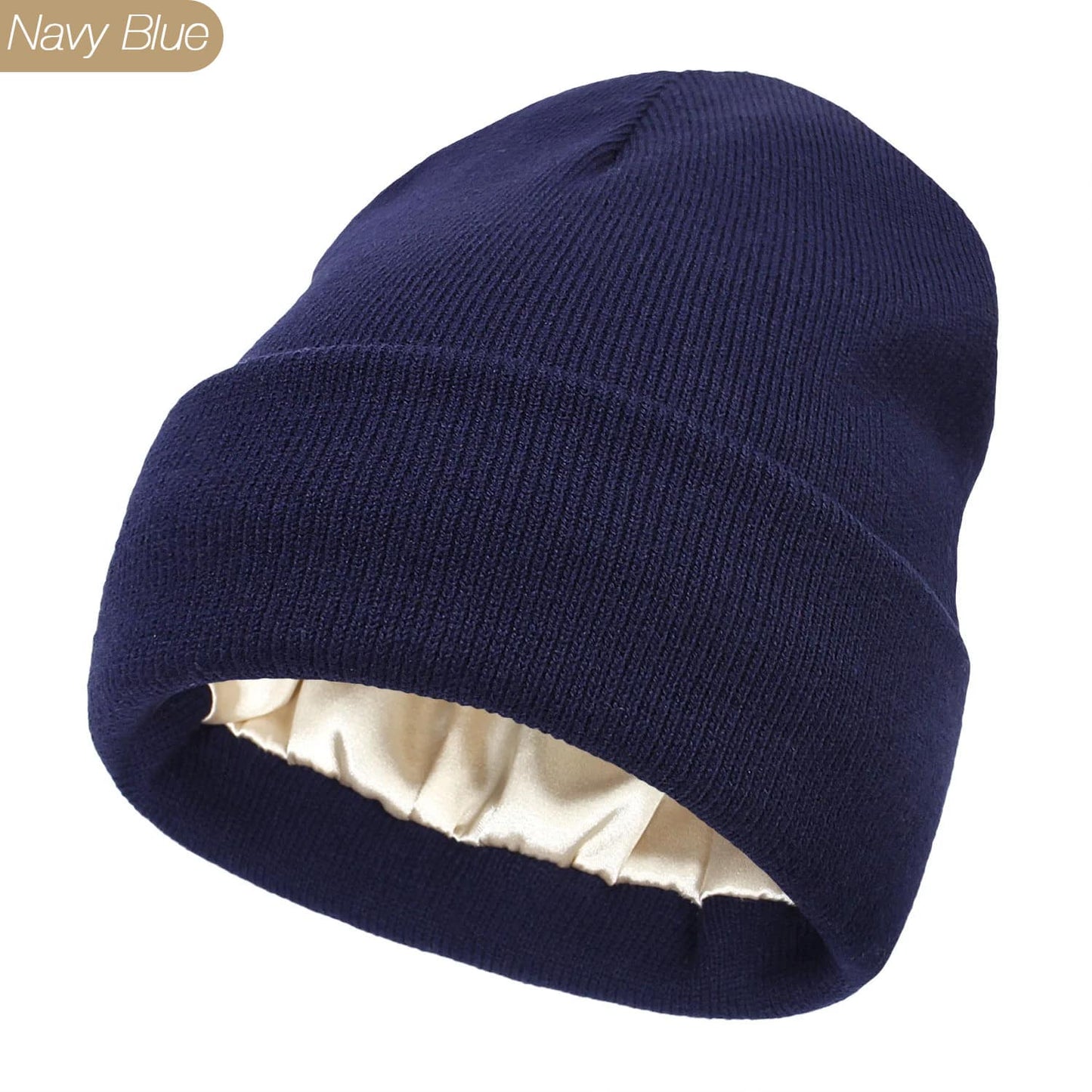 Protect your hair with our silky satin lined beanie winter