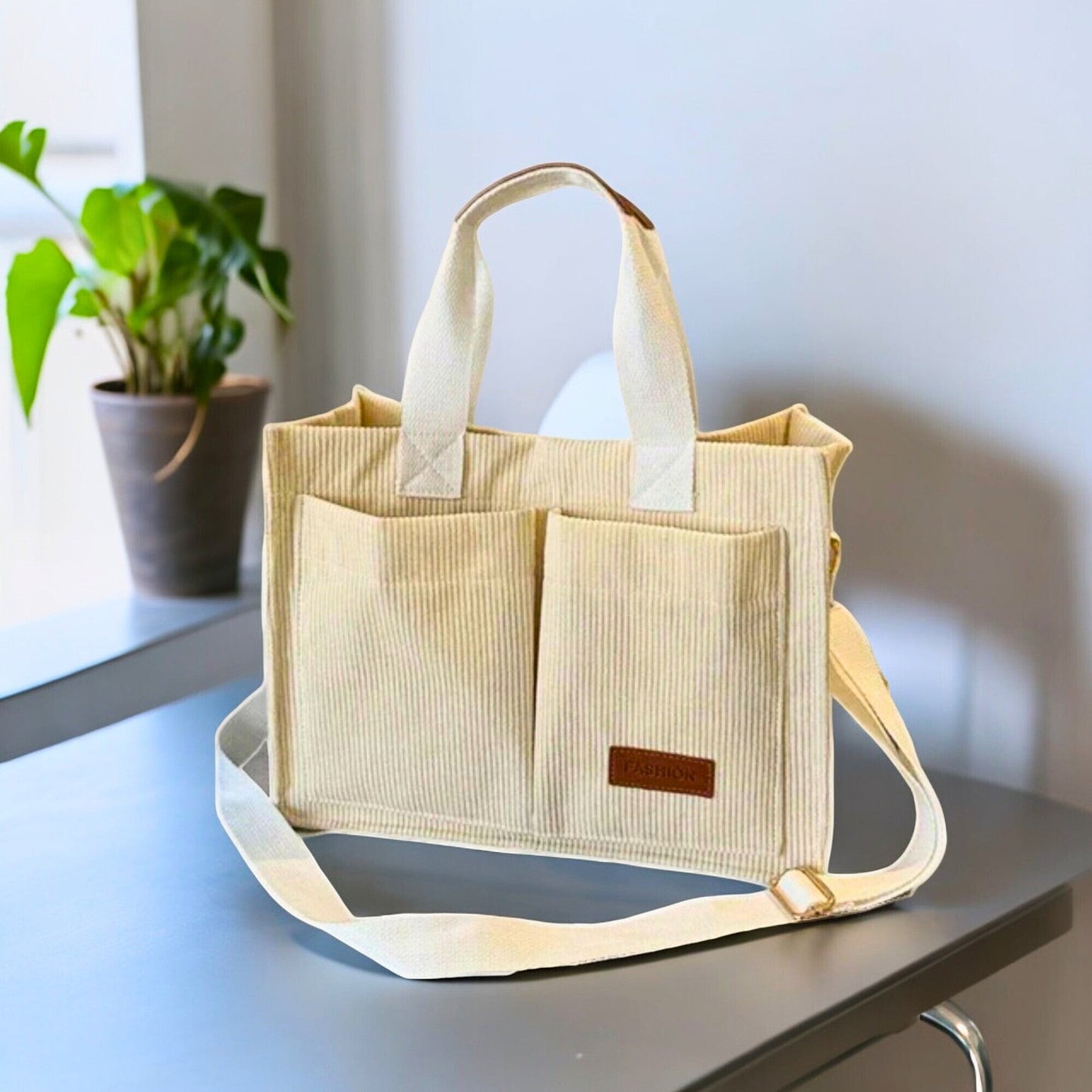 Corduroy Tote Bag