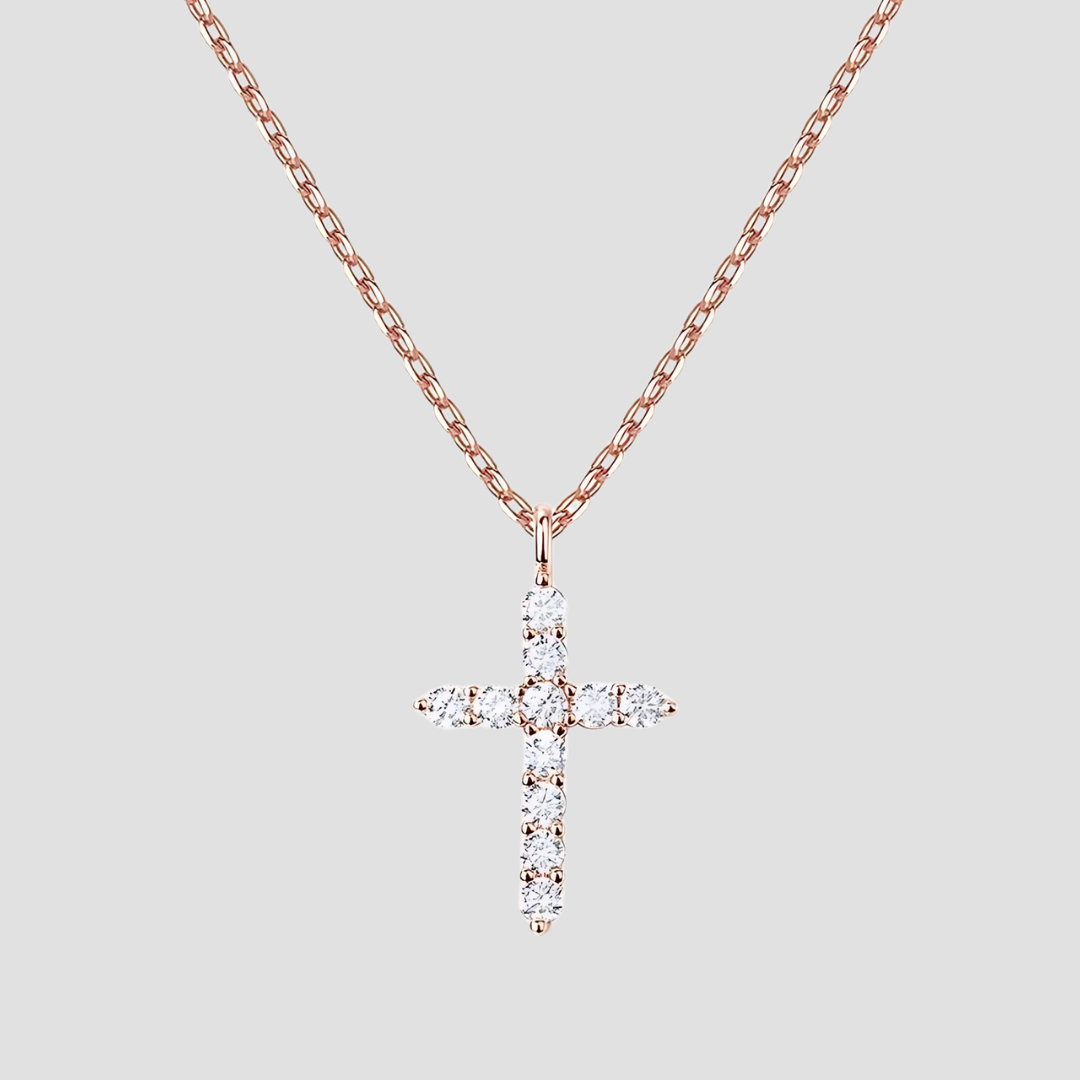 Devotia™ - 14K Gold Plated Cross Necklace