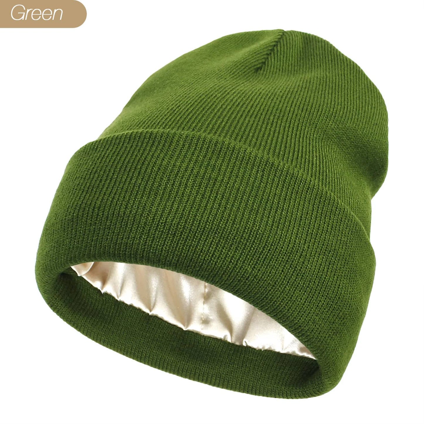 Protect your hair with our silky satin lined beanie winter