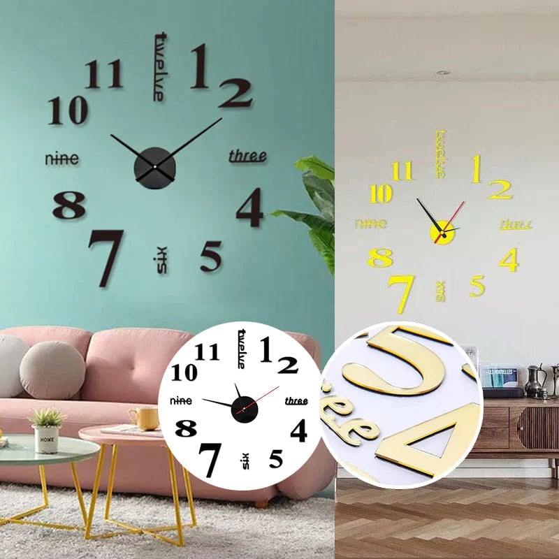 🔥Hot Sale 49% OFF🎁DIY Modern Punch Free Wall Clock