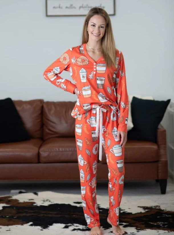 Pumpkin Spice Pajama Set