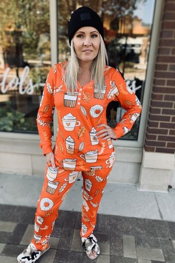 Pumpkin Spice Pajama Set