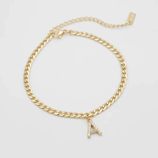 Rosierè Initial Anklet